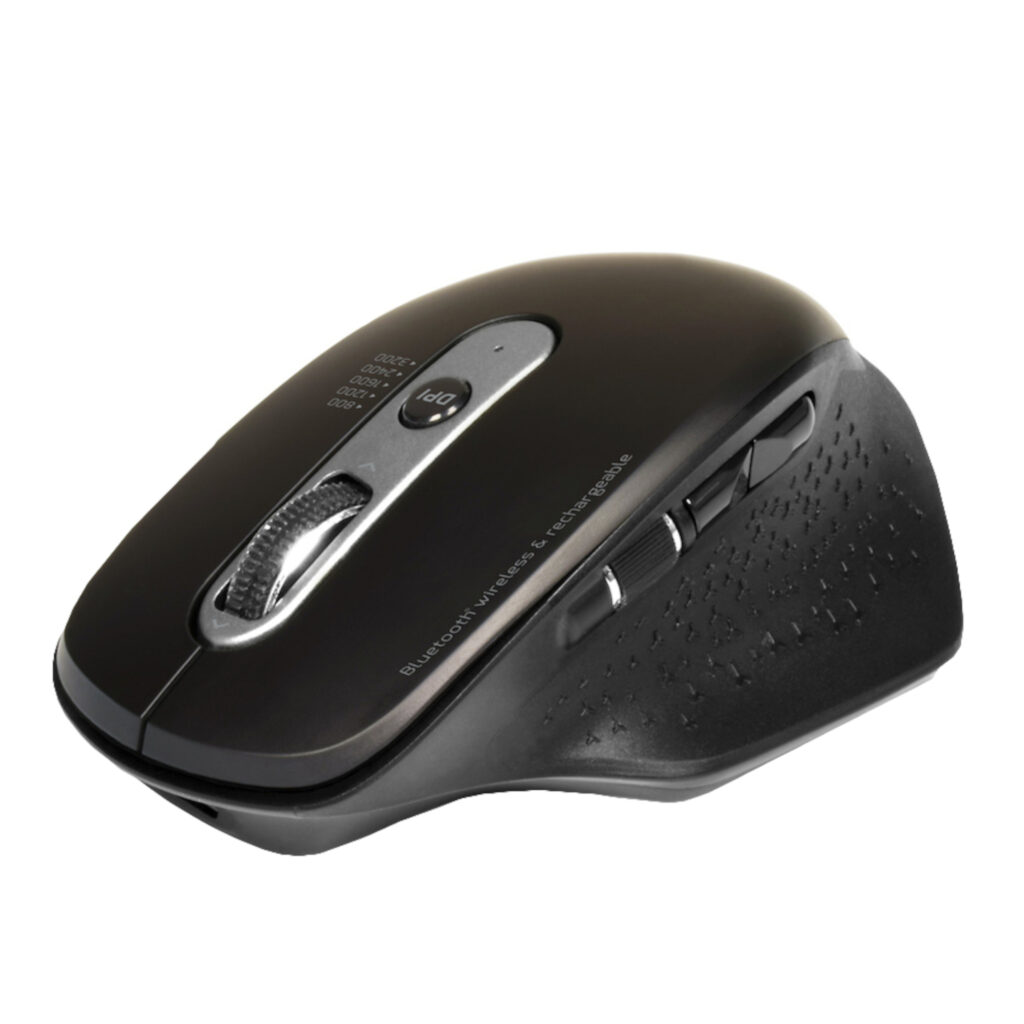 Port Connect Bluetooth Wireless & Rechargeable Executive Mouse – Black - Image 2