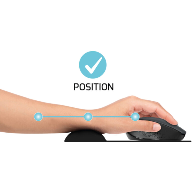 Port Ergonomic Gel Mouse Pad – Black - Image 4