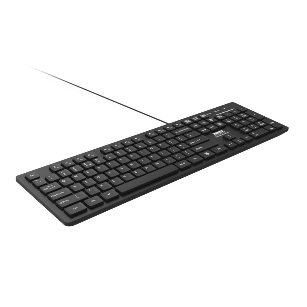 Port Connect Tough Office USB Keyboard – Black - Image 2