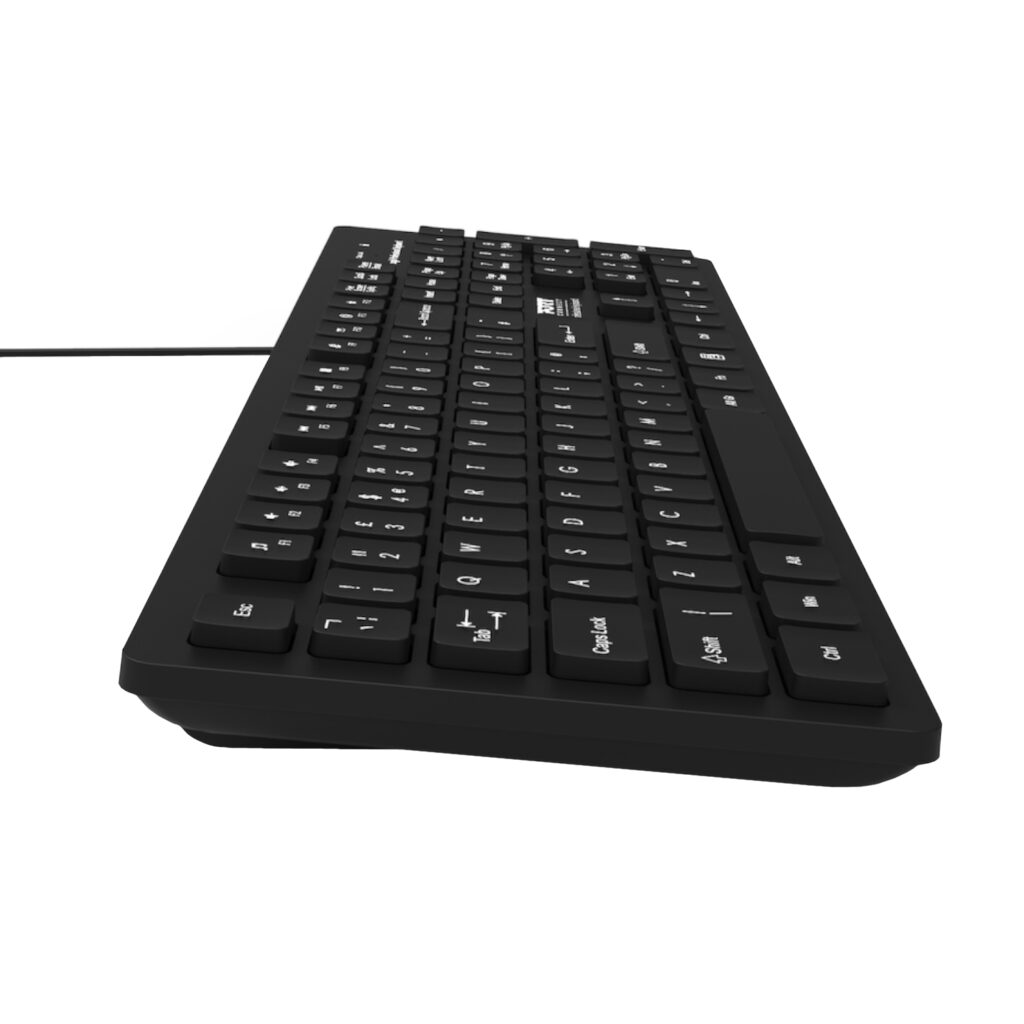 Port Connect Tough Office USB Keyboard – Black - Image 3