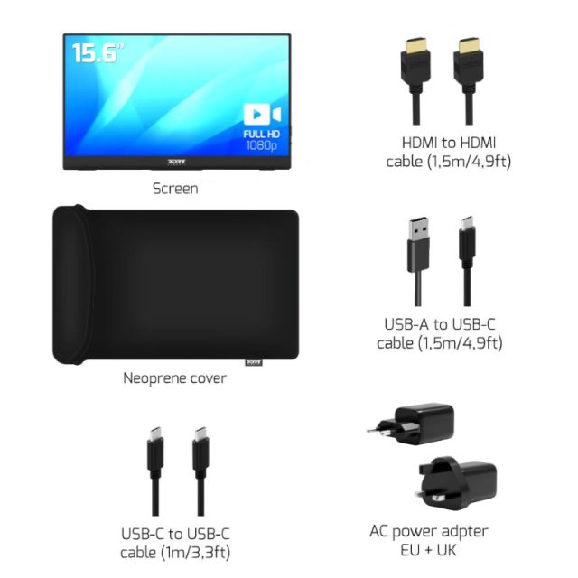 Port Portable Monitor 15.6″ FHD – Non Touch - Image 3