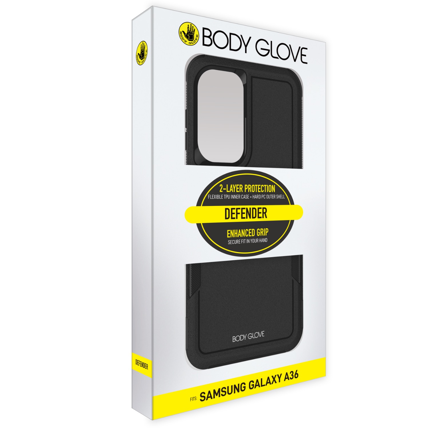 Body Glove Defender Case – Samsung Galaxy A36 – Black - Image 8