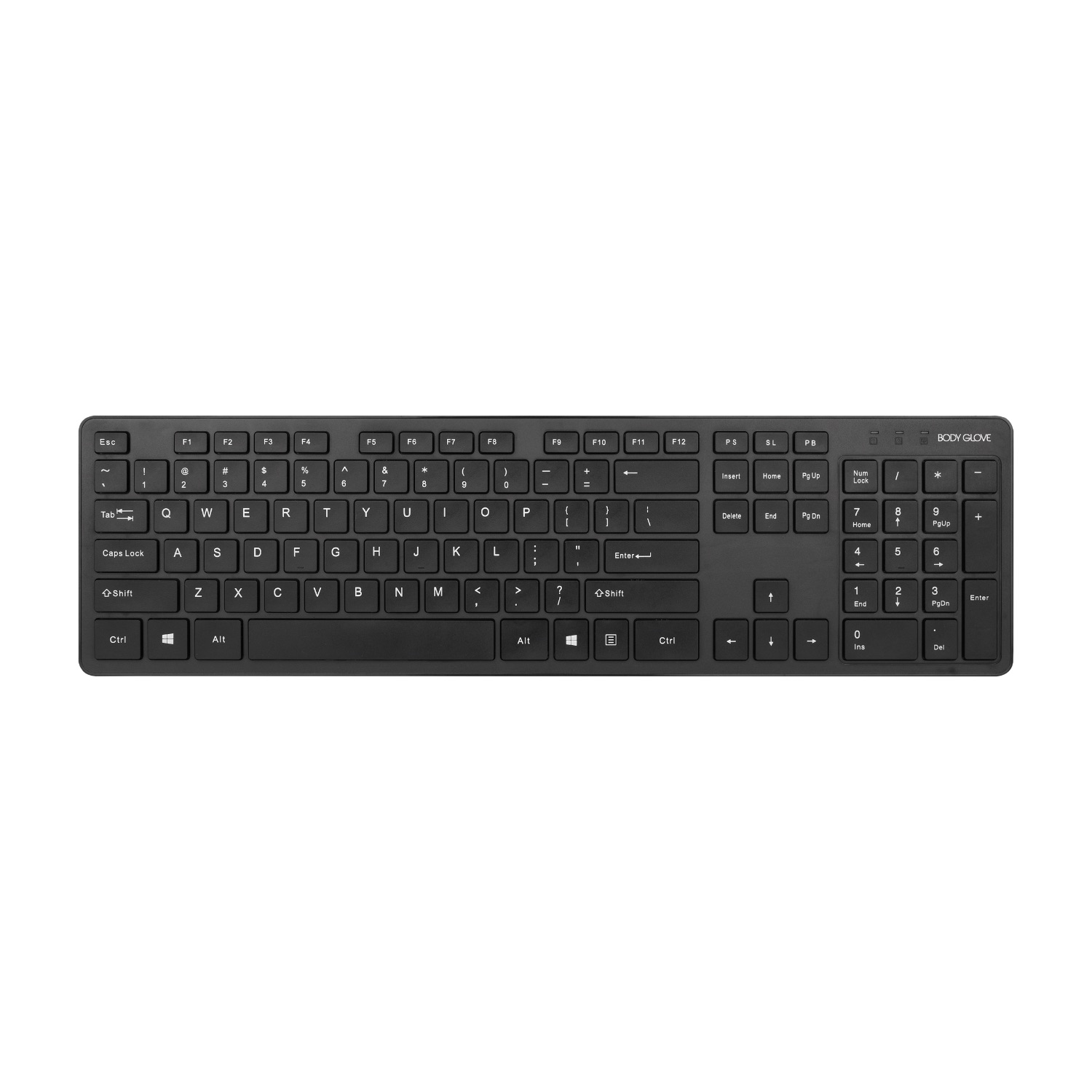 Body Glove Wireless Keyboard Black or White