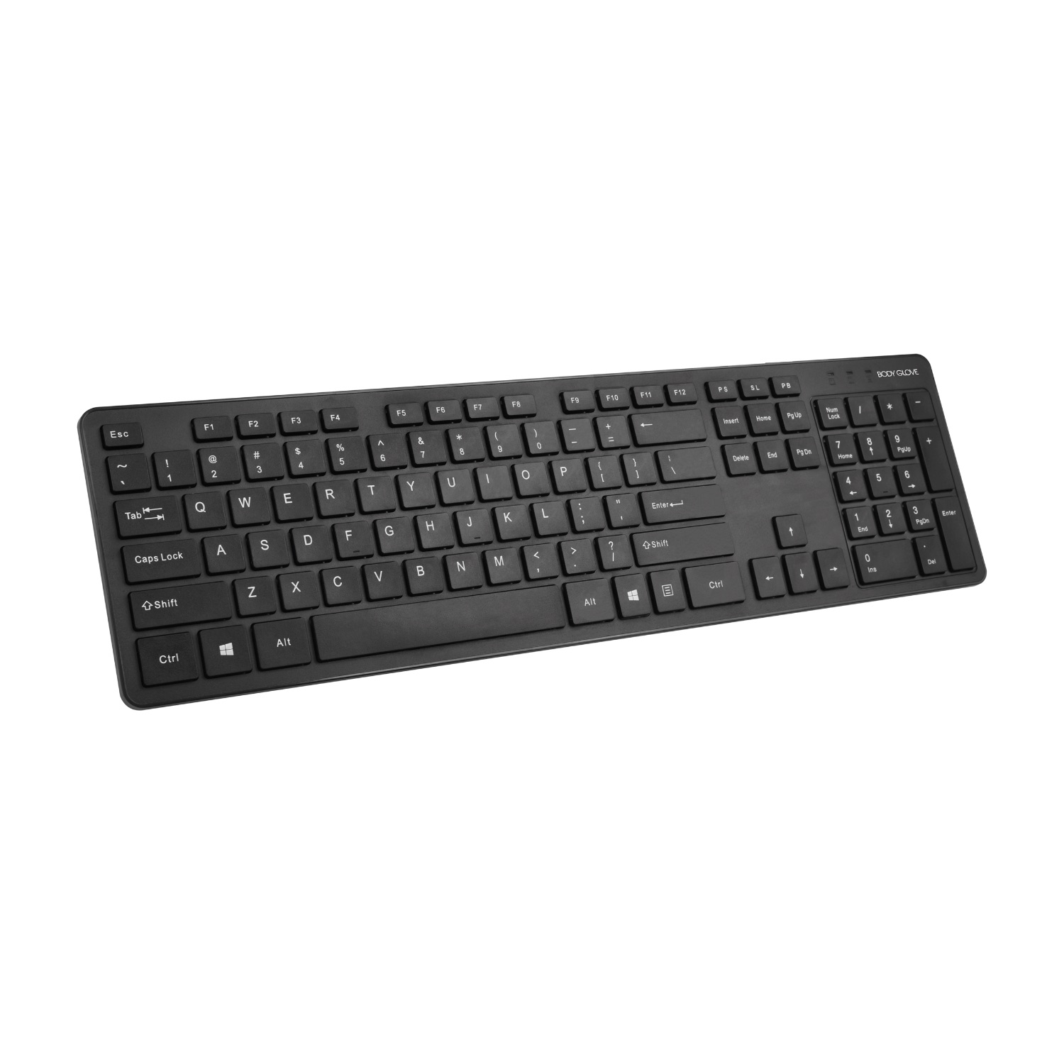 Body Glove Wireless Keyboard Black or White - Image 2