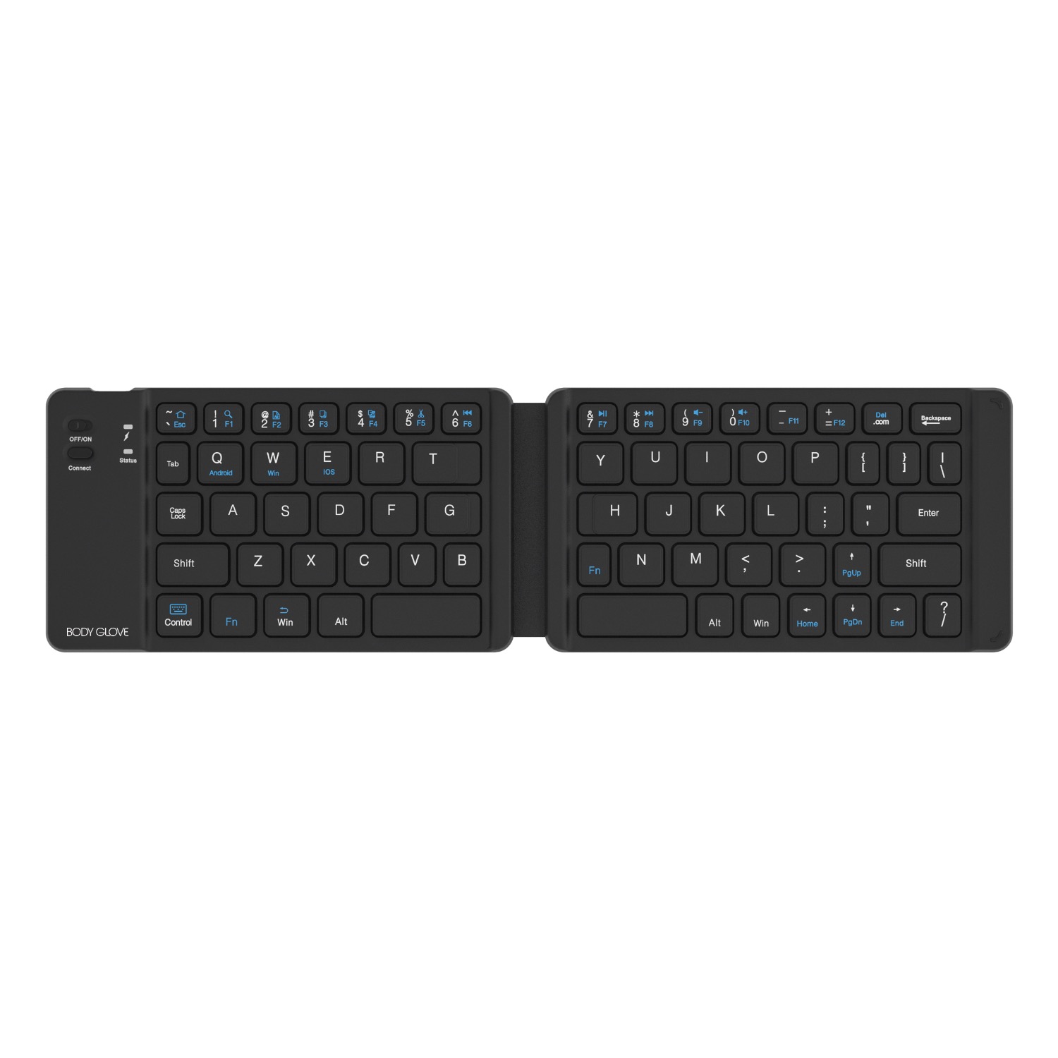 Body Glove Wireless Folding Soft Hinge Keyboard – Black