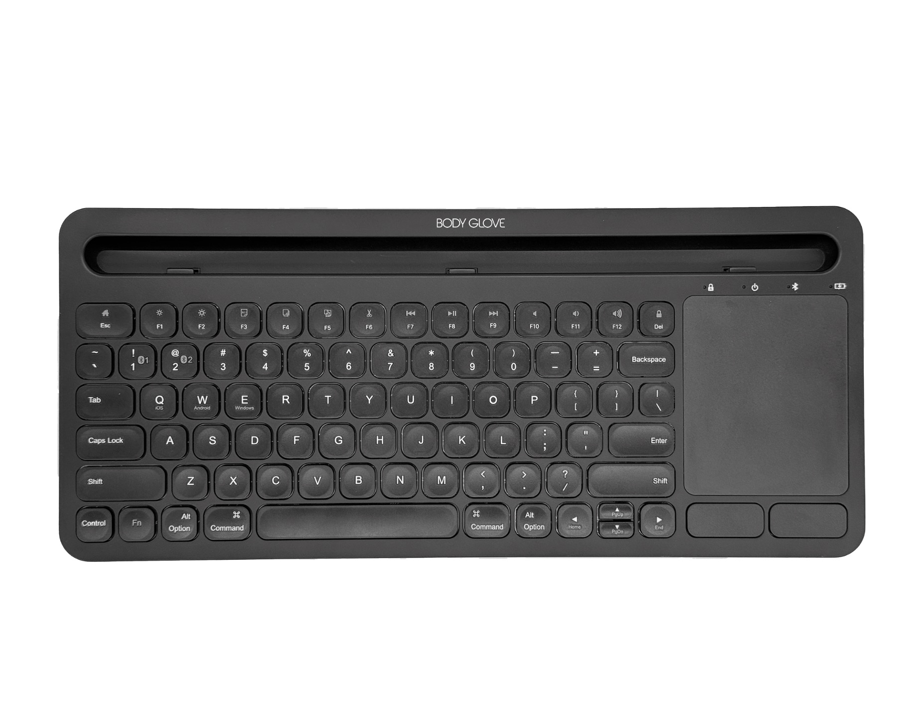 Body Glove Wireless Keyboard With Stand – Black - Image 2