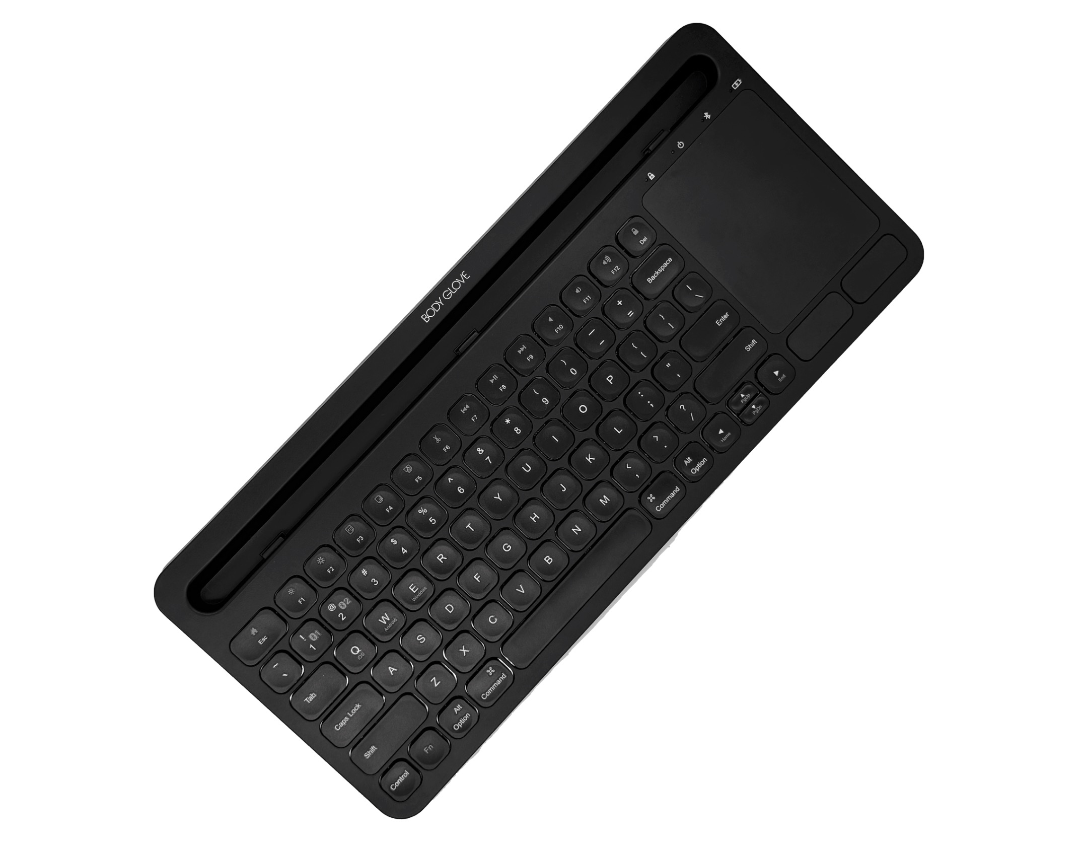 Body Glove Wireless Keyboard With Stand – Black - Image 5