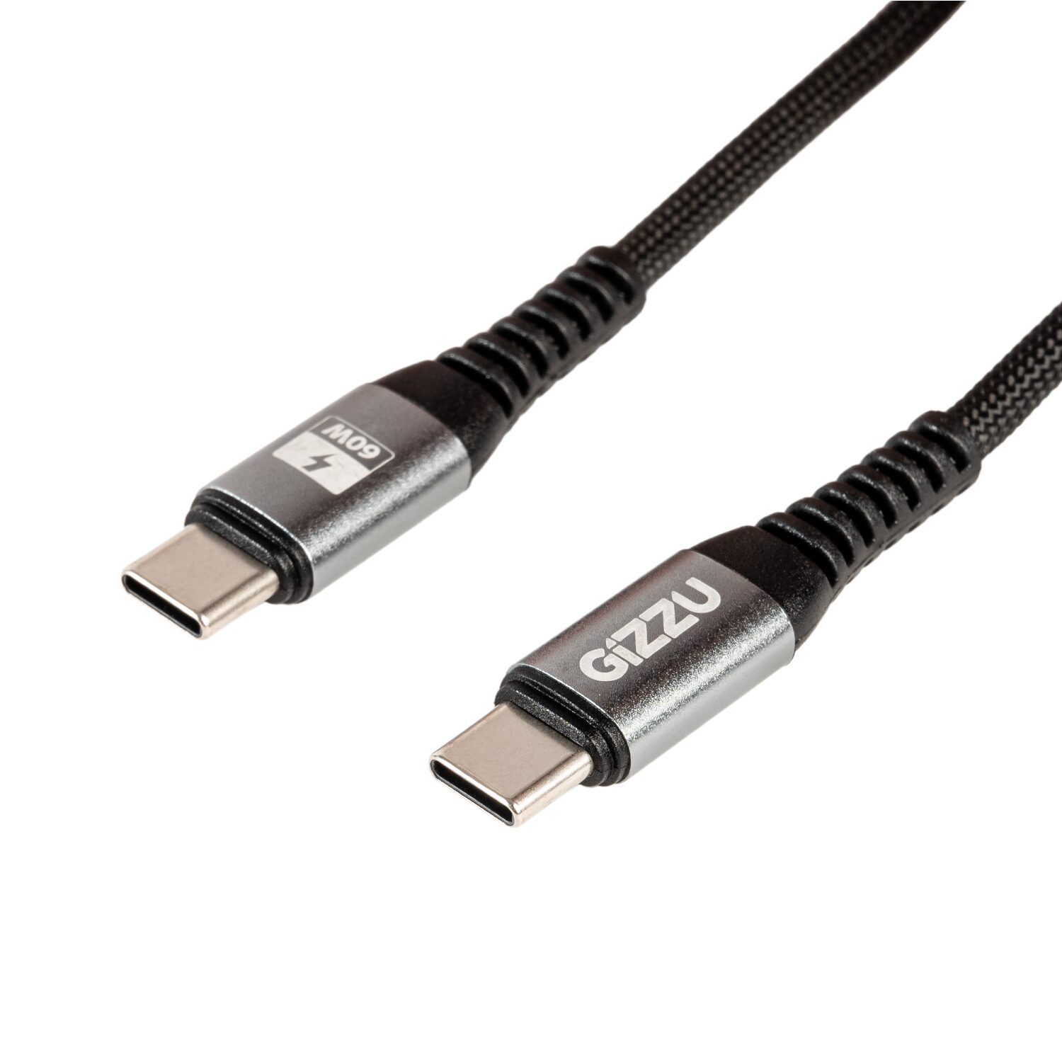 GIZZU 60W 480Mbps Type-C to C 1M / 2M Cable