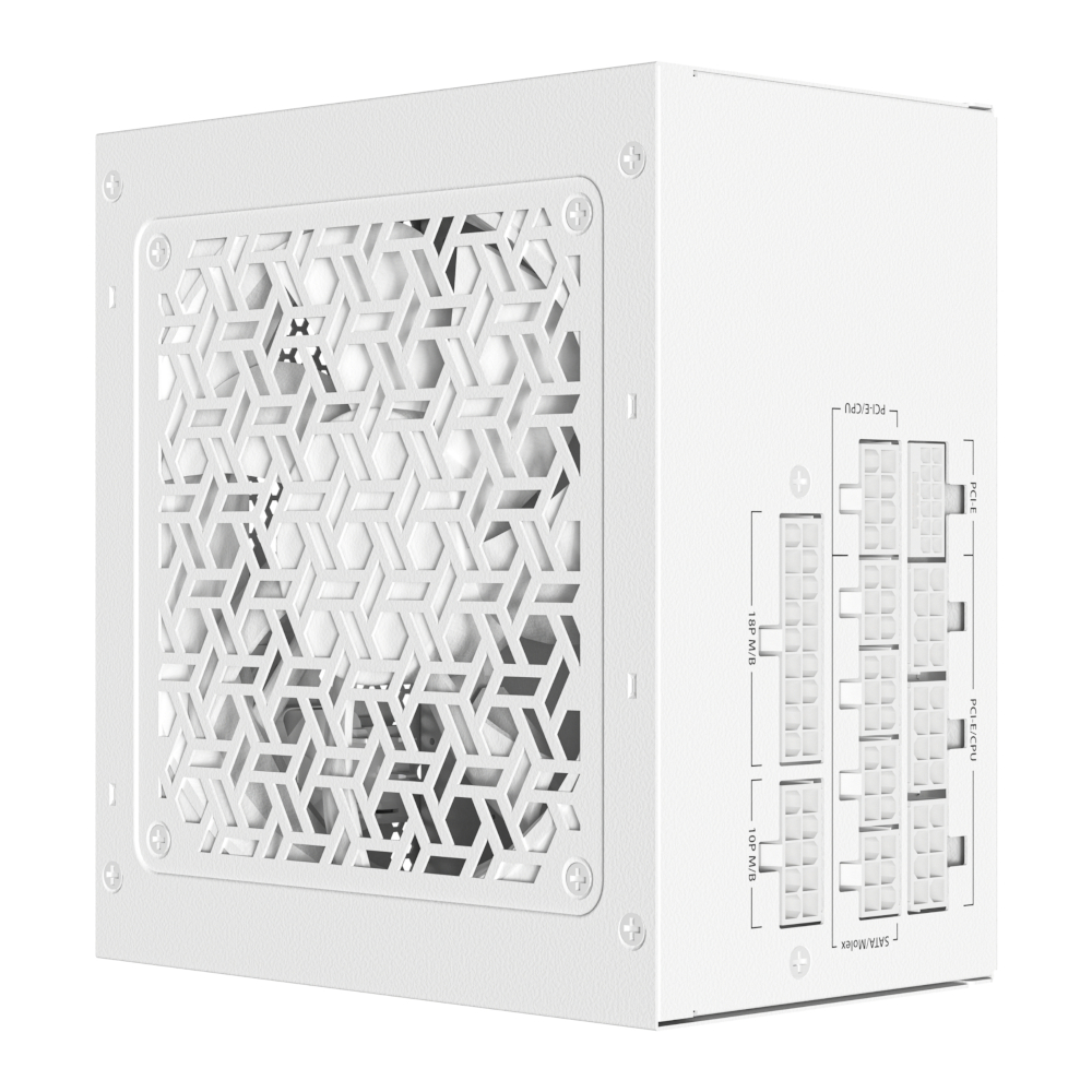 Antec GSK 850W GEN5 ATX3.1 & PCIE5.1 80 Plus Gold Fully Modular White - Image 3