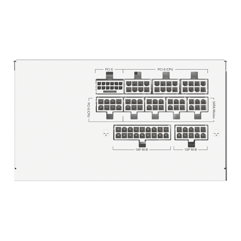 Antec GSK 850W GEN5 ATX3.1 & PCIE5.1 80 Plus Gold Fully Modular White - Image 6