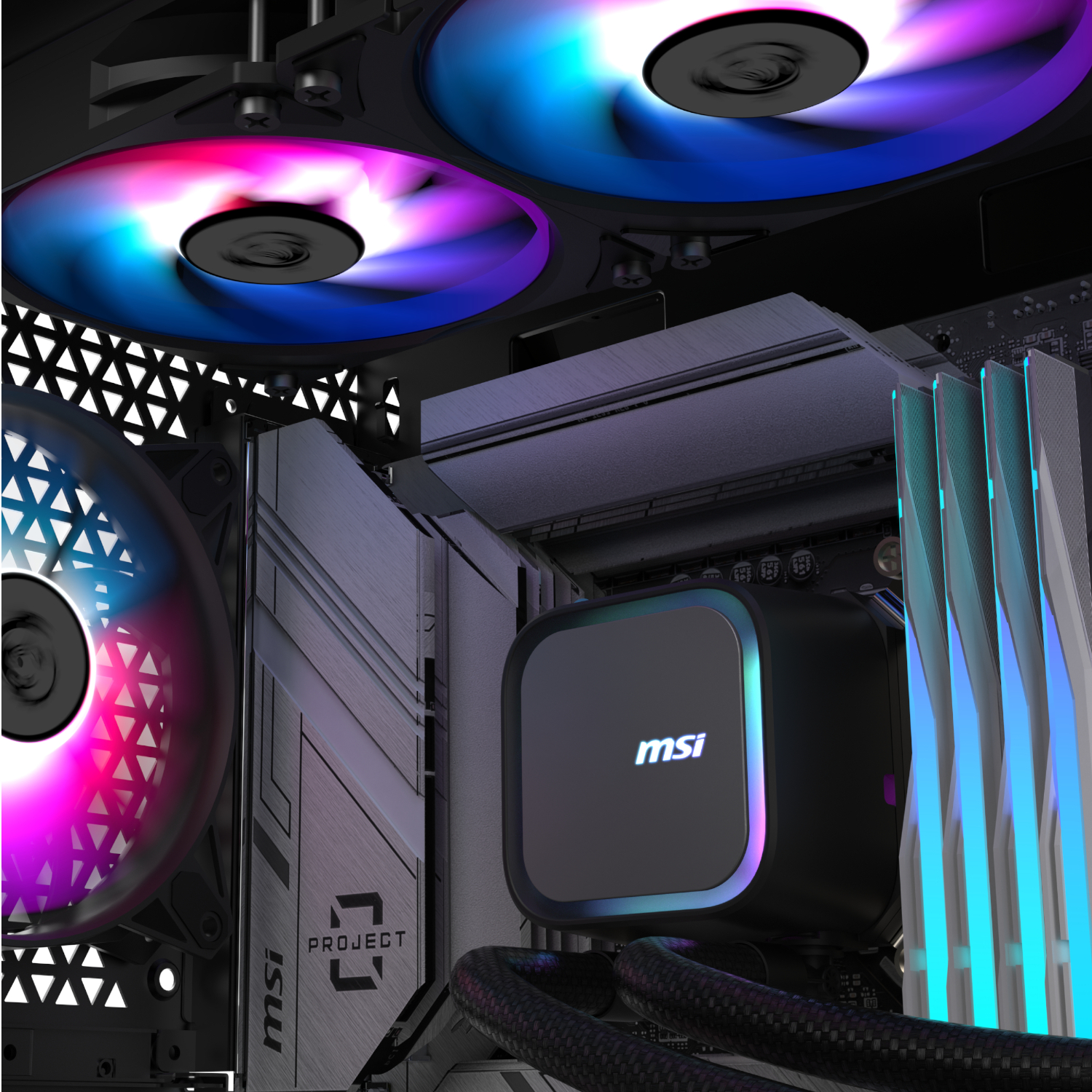 MSI MAG Coreliquid A13 240 AIO Liquid CPU Cooler - Black - Image 5