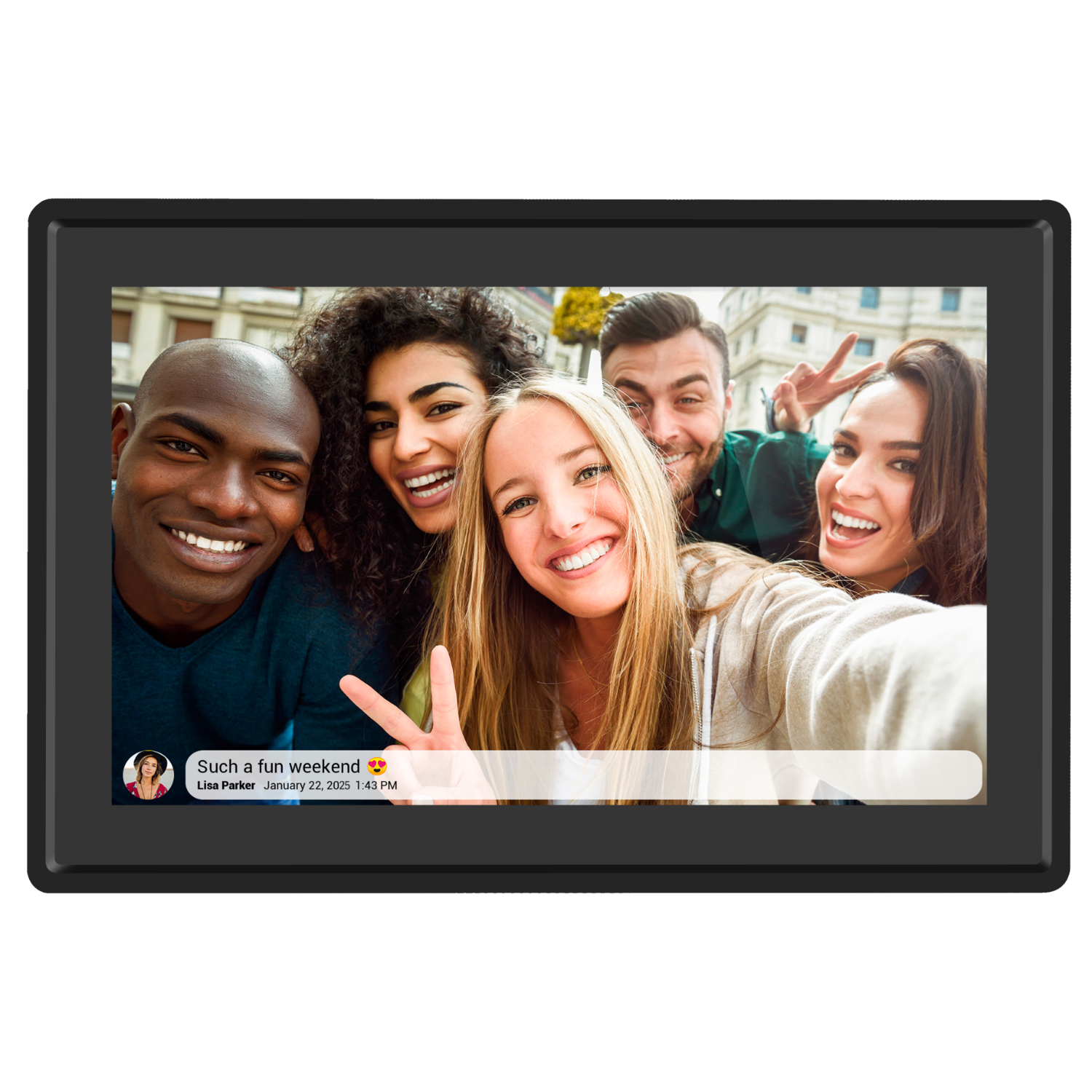 Snug Digital Photo Frame With Frameo 16GB 10.1Inch – Black