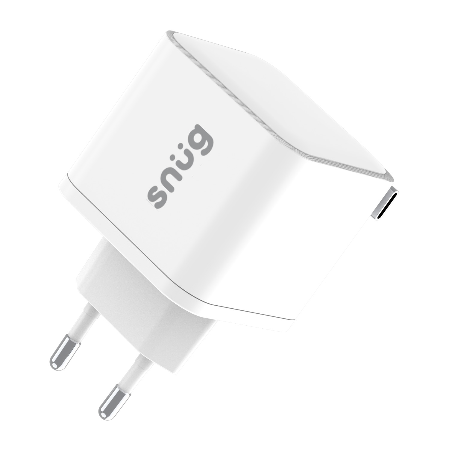 Snug 1 Port PD Charger With Retractable Cable – 35W – White - Image 3