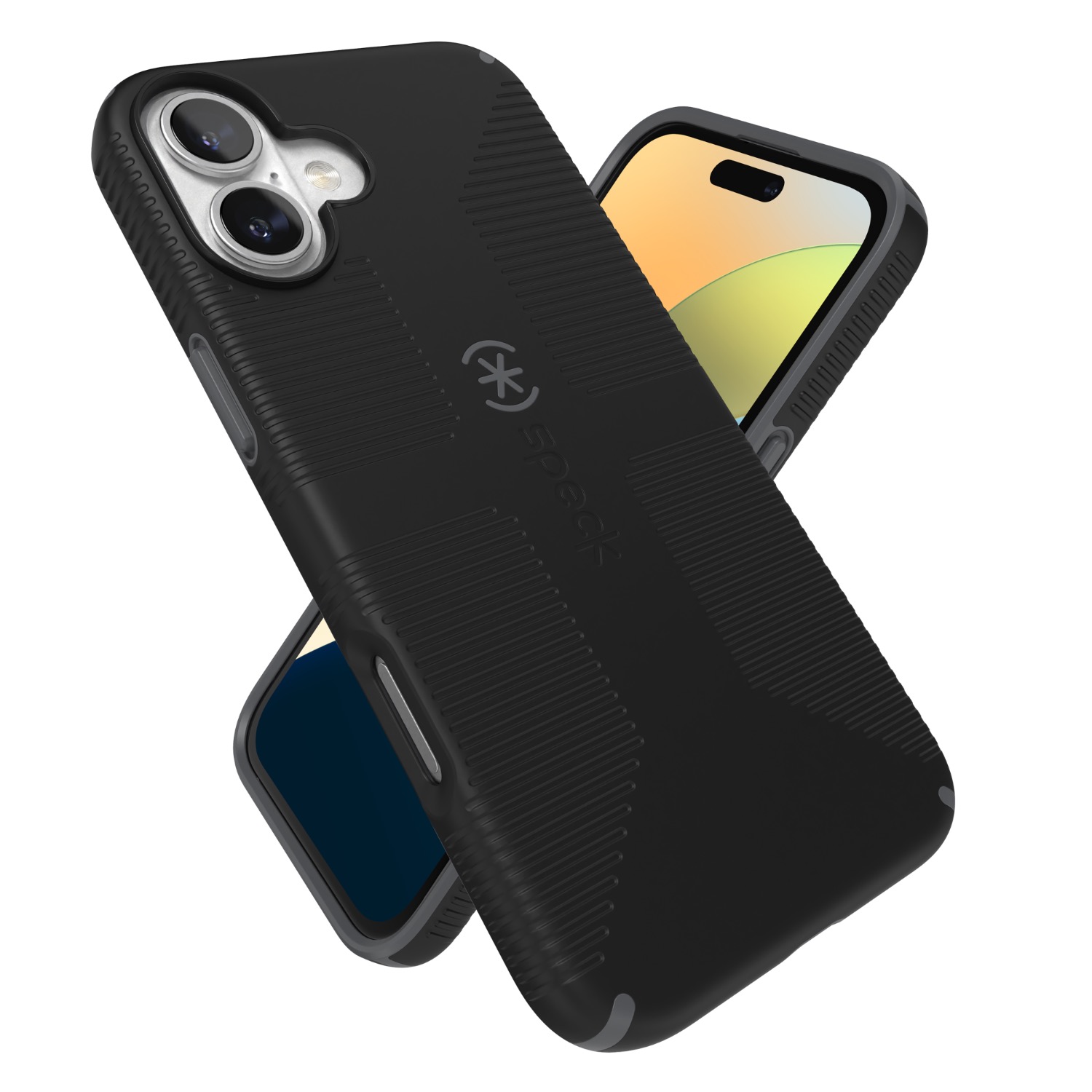 Speck Candyshell Grip MagSafe Case – Apple iPhone 16 Plus – Black & Slate - Image 5