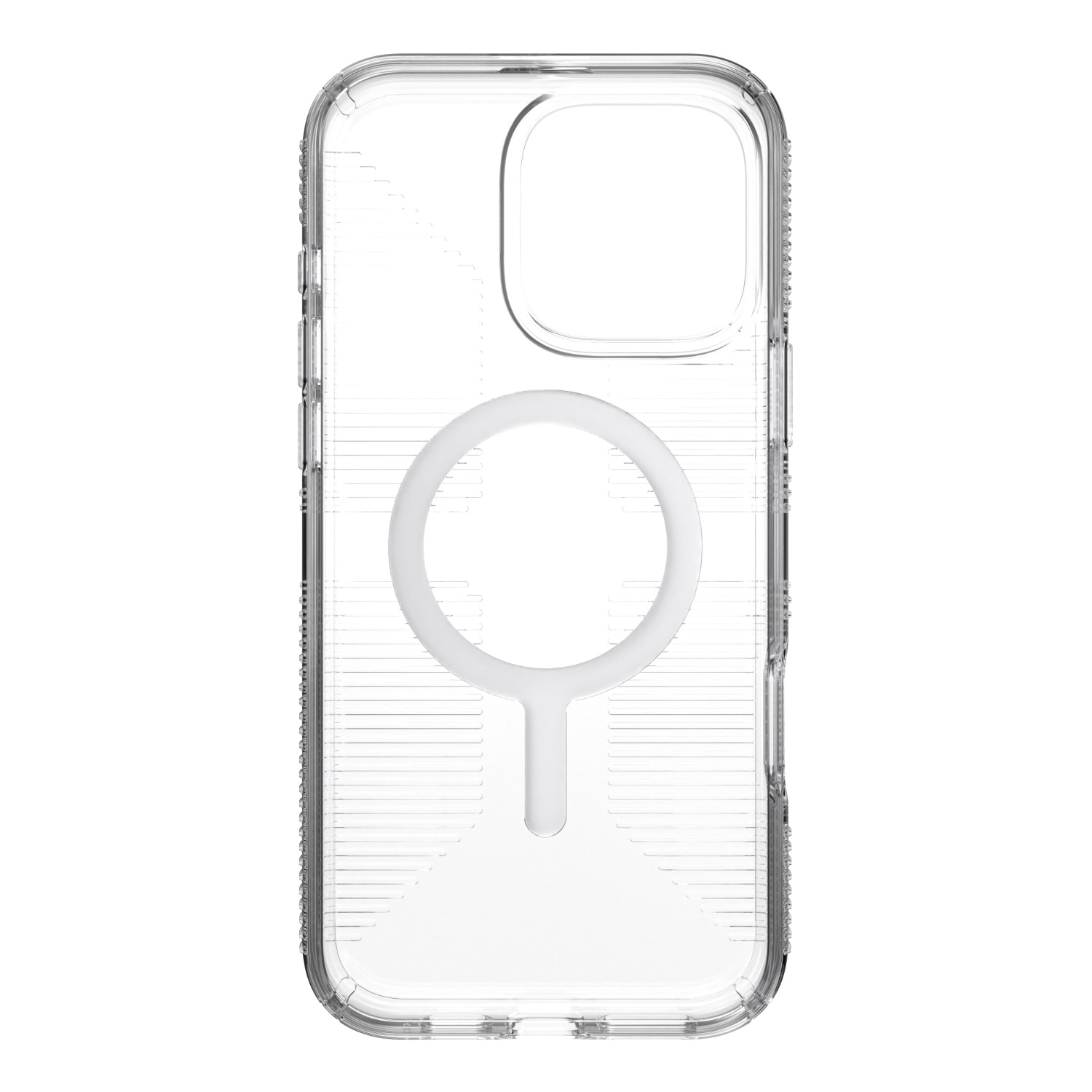 Speck Gemshell Grip MagSafe Case – Apple iPhone 16 Pro Max – Clear & Chrome - Image 4