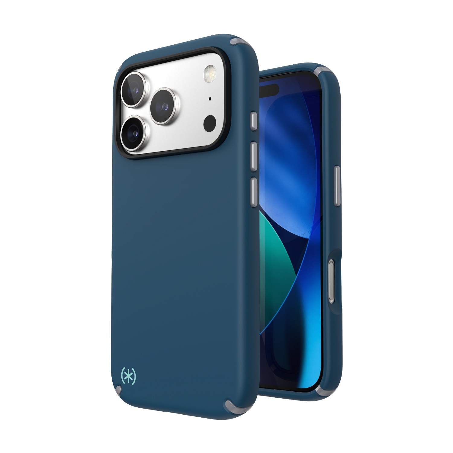Speck Presidio2 Pro MagSafe Case – Apple iPhone 17 Pro – Blue & Silver - Image 6