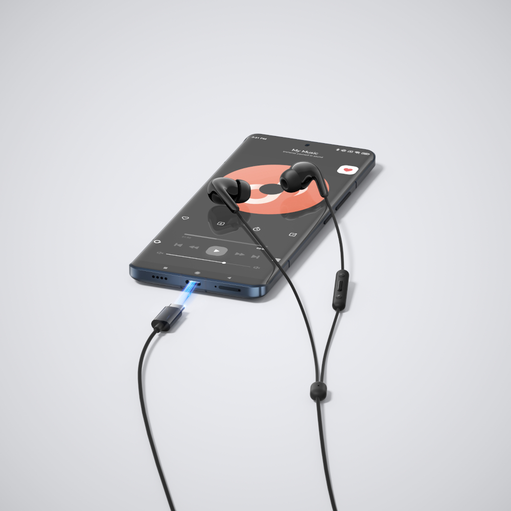 Xiaomi In-Ear Headphones Type C – Black - Image 6