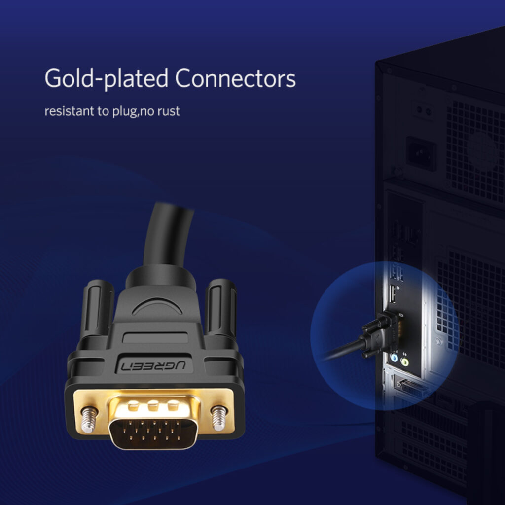 UGREEN VG101 VGA Male to Male Cable - Image 3