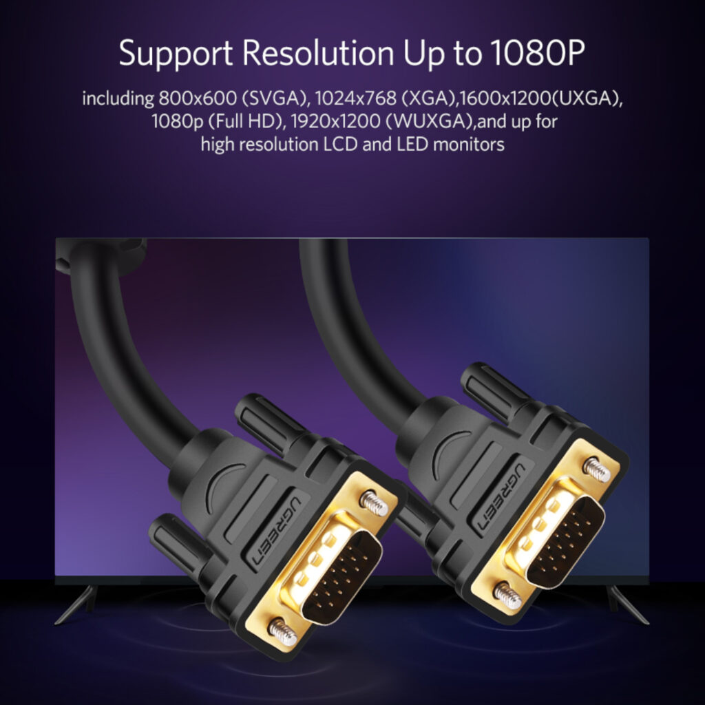 UGREEN VG101 VGA Male to Male Cable - Image 5