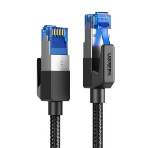 UGREEN Cat8 Nylon Braided Ethernet Cable – 40Gbps with Modular Plugs – 1M / 2M / 3M / 5M