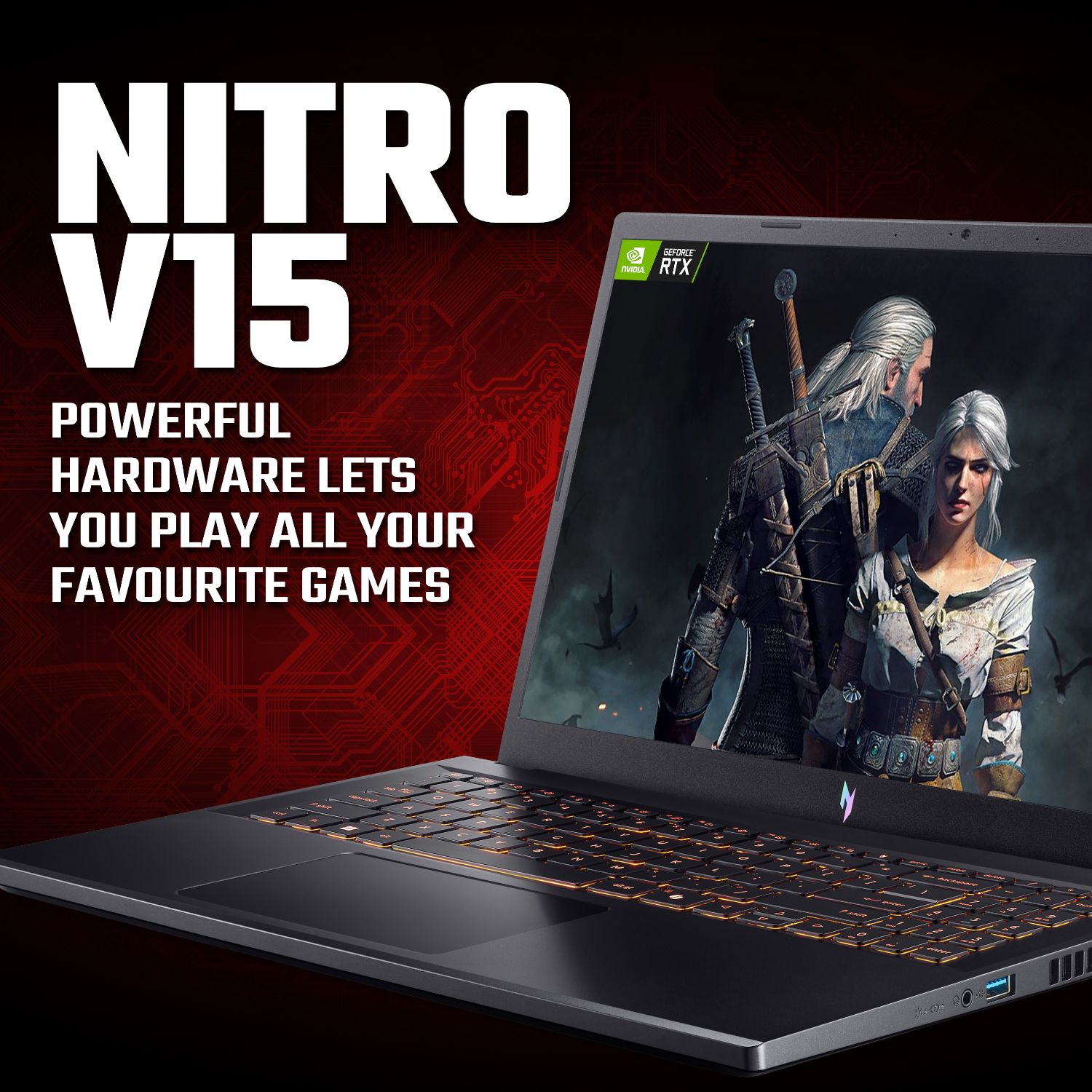 Acer NITRO V 15 Gaming Laptop 15.6″ | Intel Core 5 210H | 16GB | 512GB | RTX 4050 6GB | Windows 11 Home - Image 8