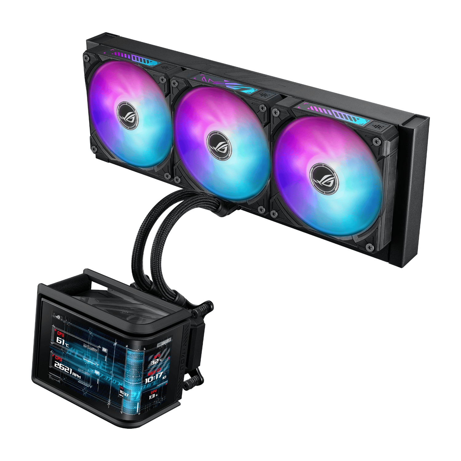 ASUS ROG Ryuo IV SLC 360mm ARGB Liquid CPU Cooler - Black - Image 3